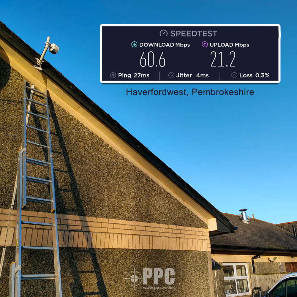 Commercial 4G broadband connection at Haverfordwest Venue