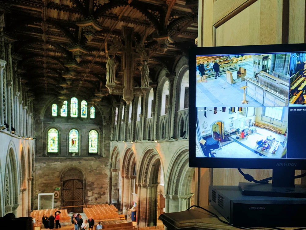 Specialist low-latency camera system installed at St David's Cathedral, Pembrokeshire