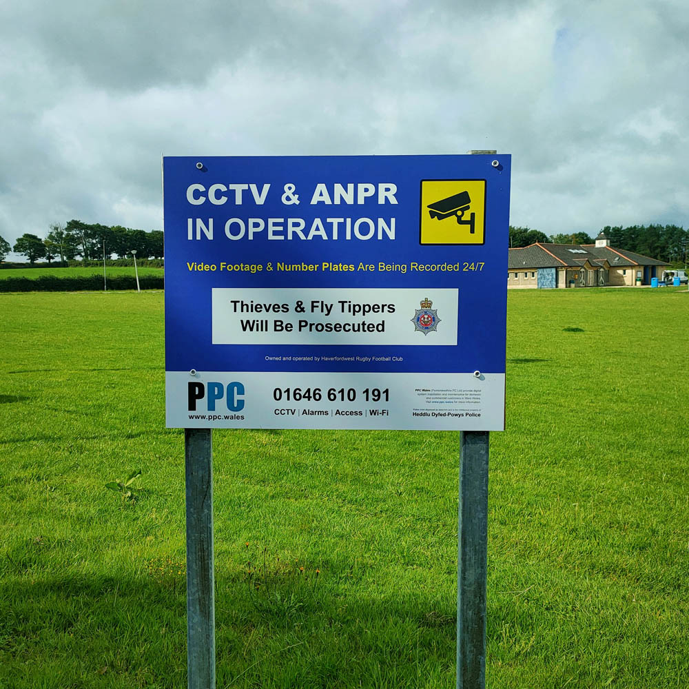 CCTV & ANPR in operation at Haverfordwest Rugby Football Club